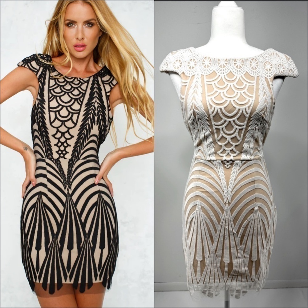 Xenia Boutique lace mini dress white size 8